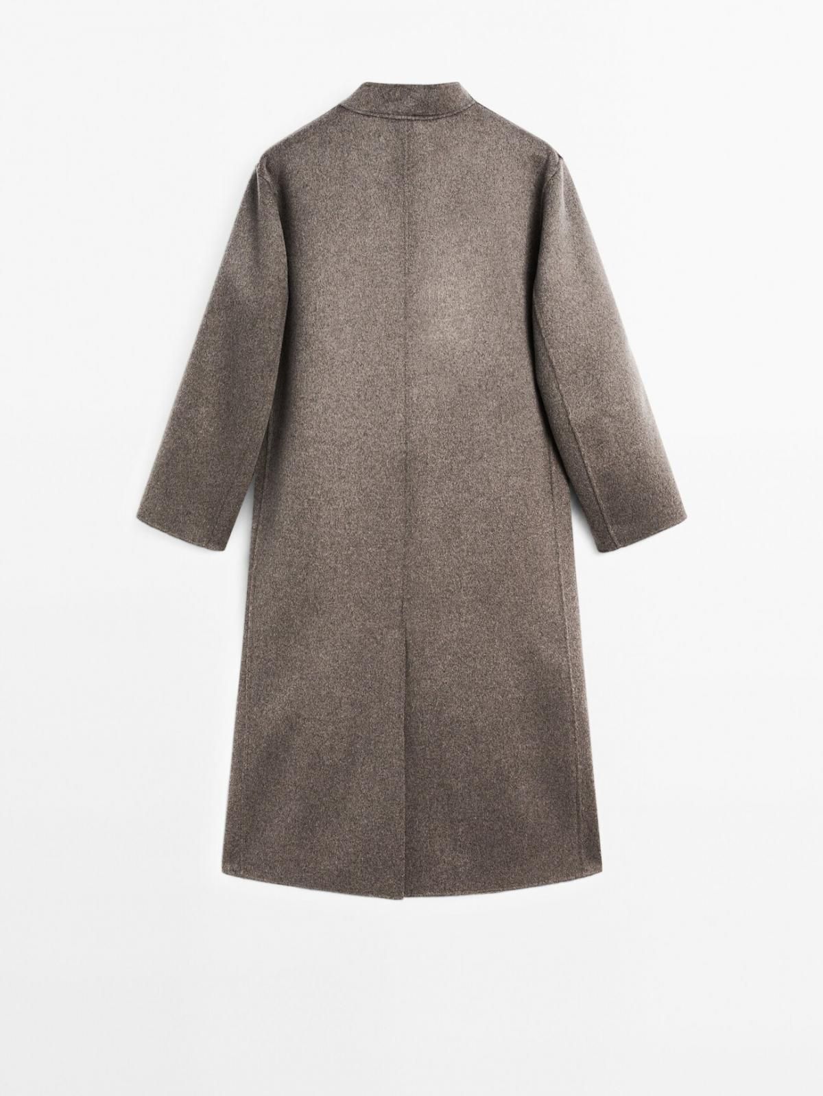 마시모두띠 프리미엄 울블렌드 하이넥 롱코트 6439/989 GREY - 상세 이미지 4