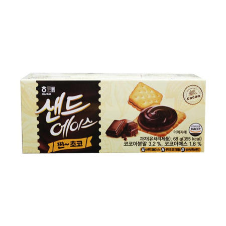 해태 샌드 에이스 찐초코 68g 1개