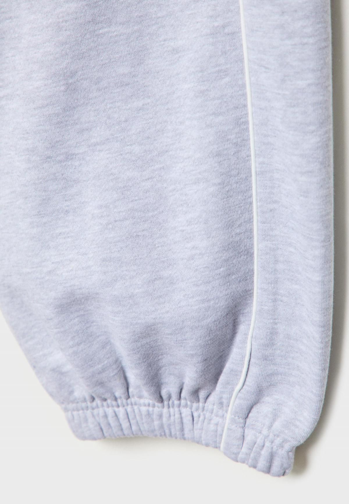 스트라디바리우스 테크니컬 라이트그레이 조거 팬츠 배색 파이핑 웨이스트 밴딩 8306/100 GREY MELANGE - 상세 이미지 4