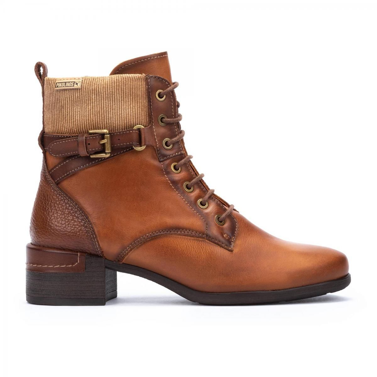 피콜리노스 오리지널 레이스업 버클 앵클부츠 MALAGA W6W-8953C1 BRANDY - 메인 이미지