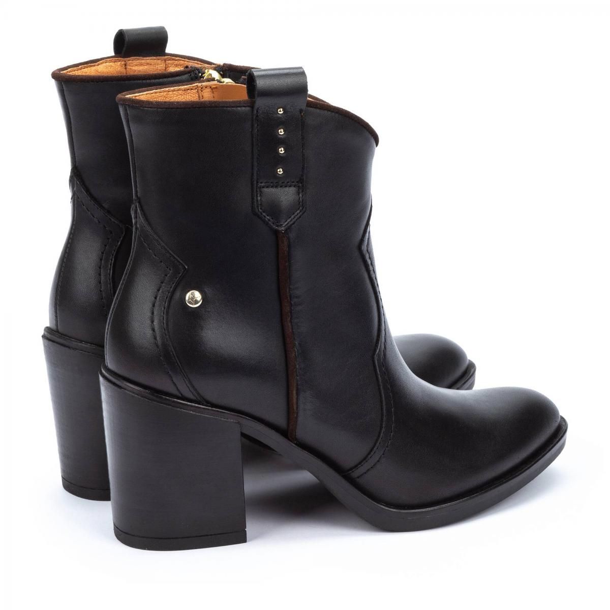 피콜리노스 웨스턴 청키힐 앵클부츠 RIOJA W7Y-8957 BLACK - 상세 이미지 4