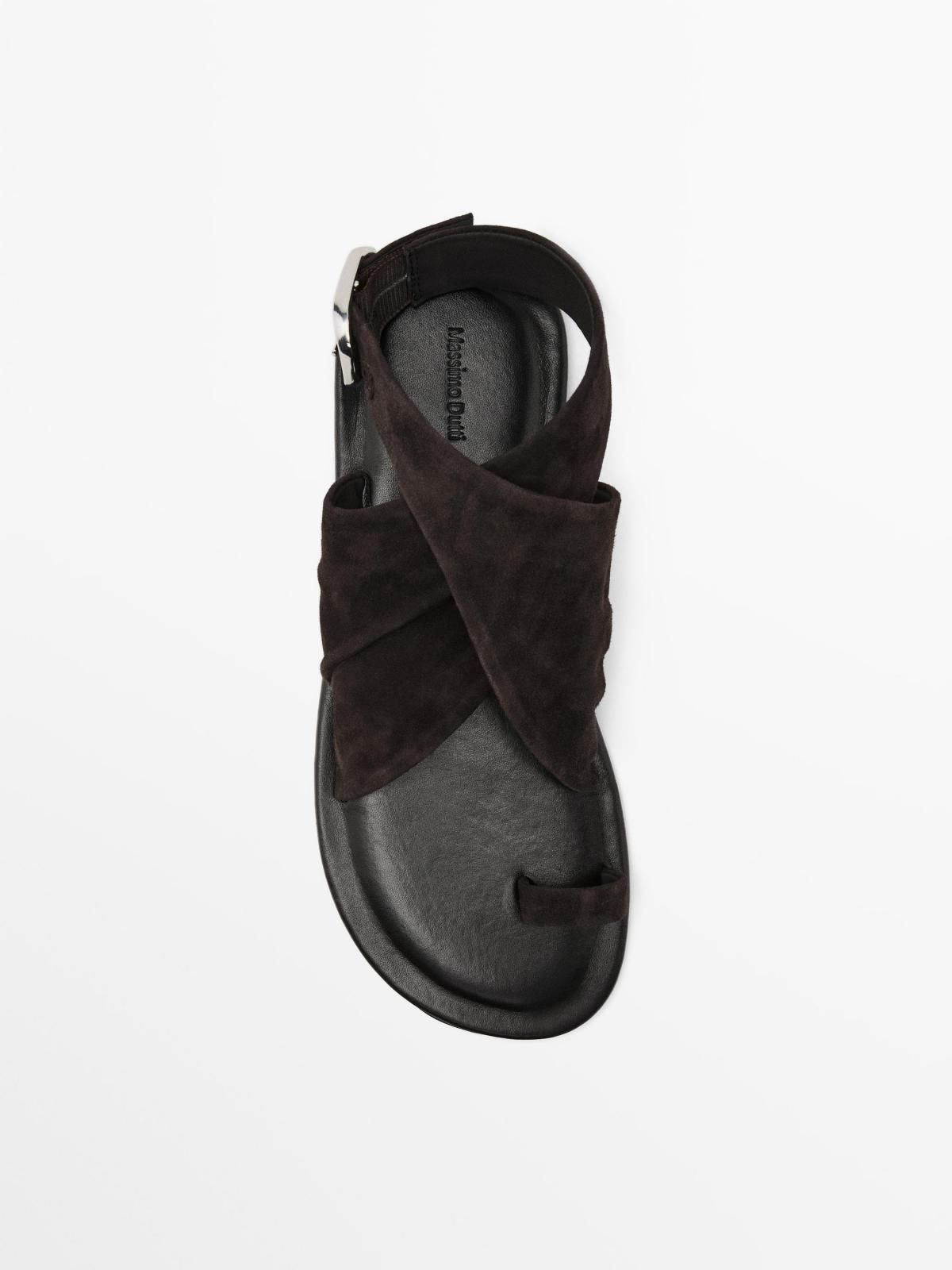 마시모두띠 테크니컬 스웨이드 스트랩 샌들 1742/550 BROWN - 상세 이미지 3