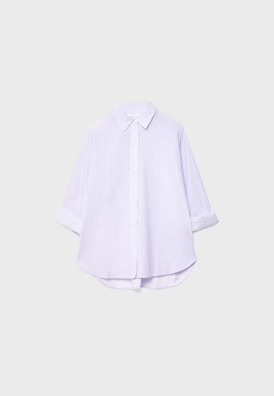 스트라디바리우스 린넨블렌드 루즈핏 긴팔셔츠 2027/022 MAUVE - 상품 이미지