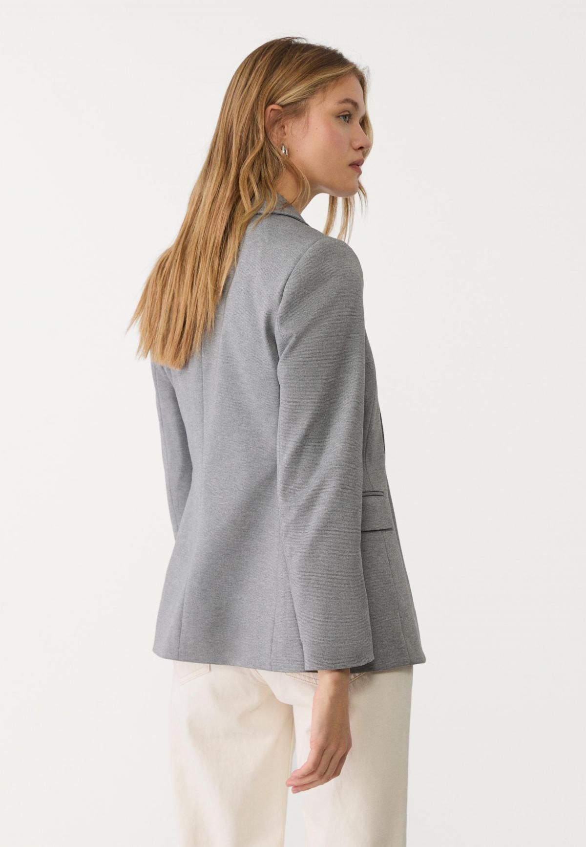스트라디바리우스 테일러드 슬림핏 블레이저 1900/173 GREY MELANGE - 상세 이미지 5