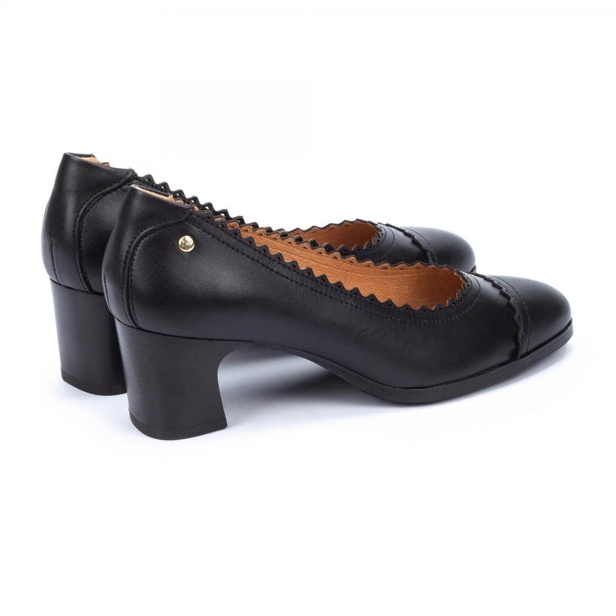 피콜리노스 시크 베이직 스퀘어토 로우 힐 펌프스 LUGO W8P-5883 BLACK - 상세 이미지 4