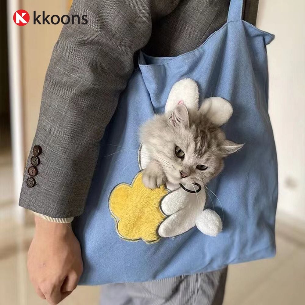 펫 캐리어 반려동물 가방 고양이 소형견 산책 이동 에코백 3종 - 상세 이미지 3