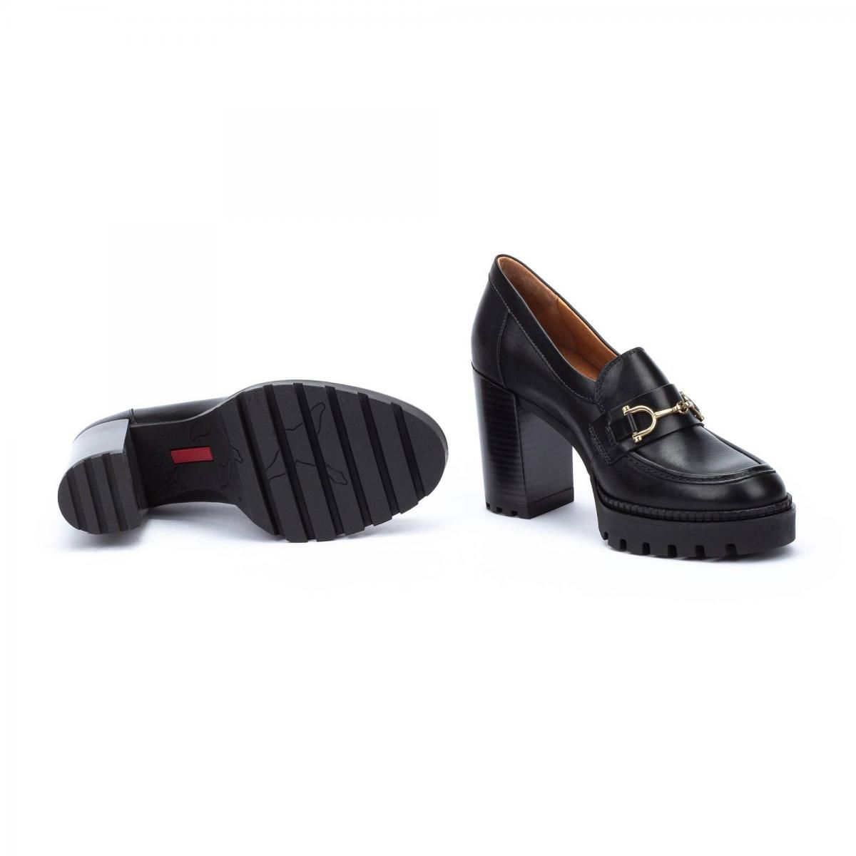 피콜리노스 청키힐 메탈장식 로퍼 펌프스 CERVERA W1J-3887 BLACK - 상세 이미지 5