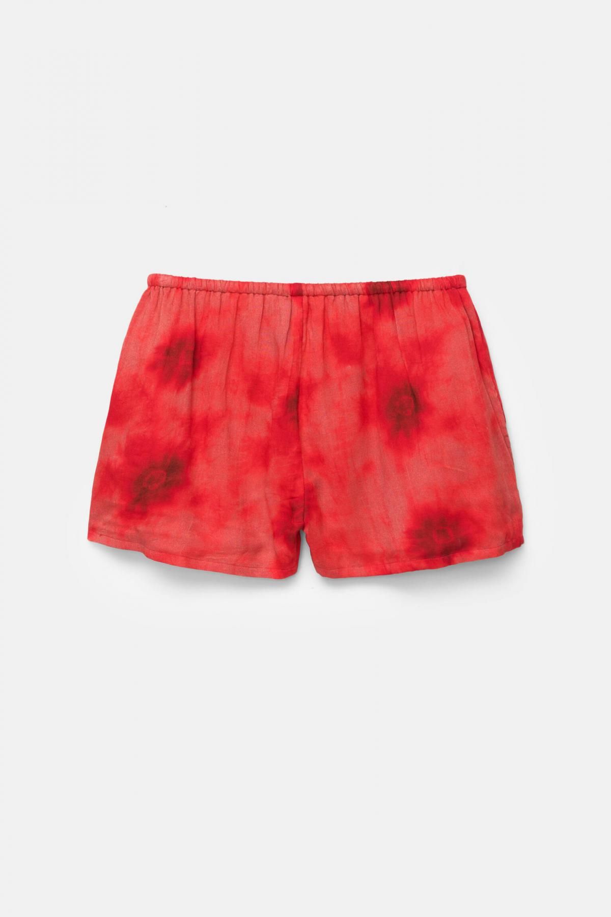 풀앤베어 트렌디 타이다이 프린트 밴딩 반바지 7696/302 RED - 상품 이미지