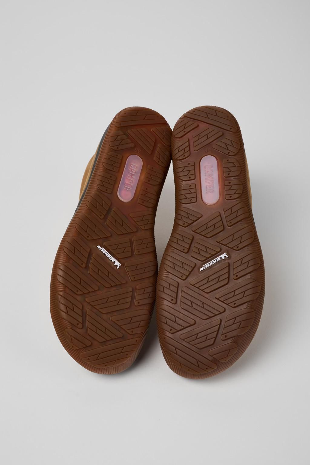 캠퍼 테크니컬 고어텍스 브라운 누벅 앵클부츠 Peu Pista K400481-021 BROWN - 상세 이미지 5