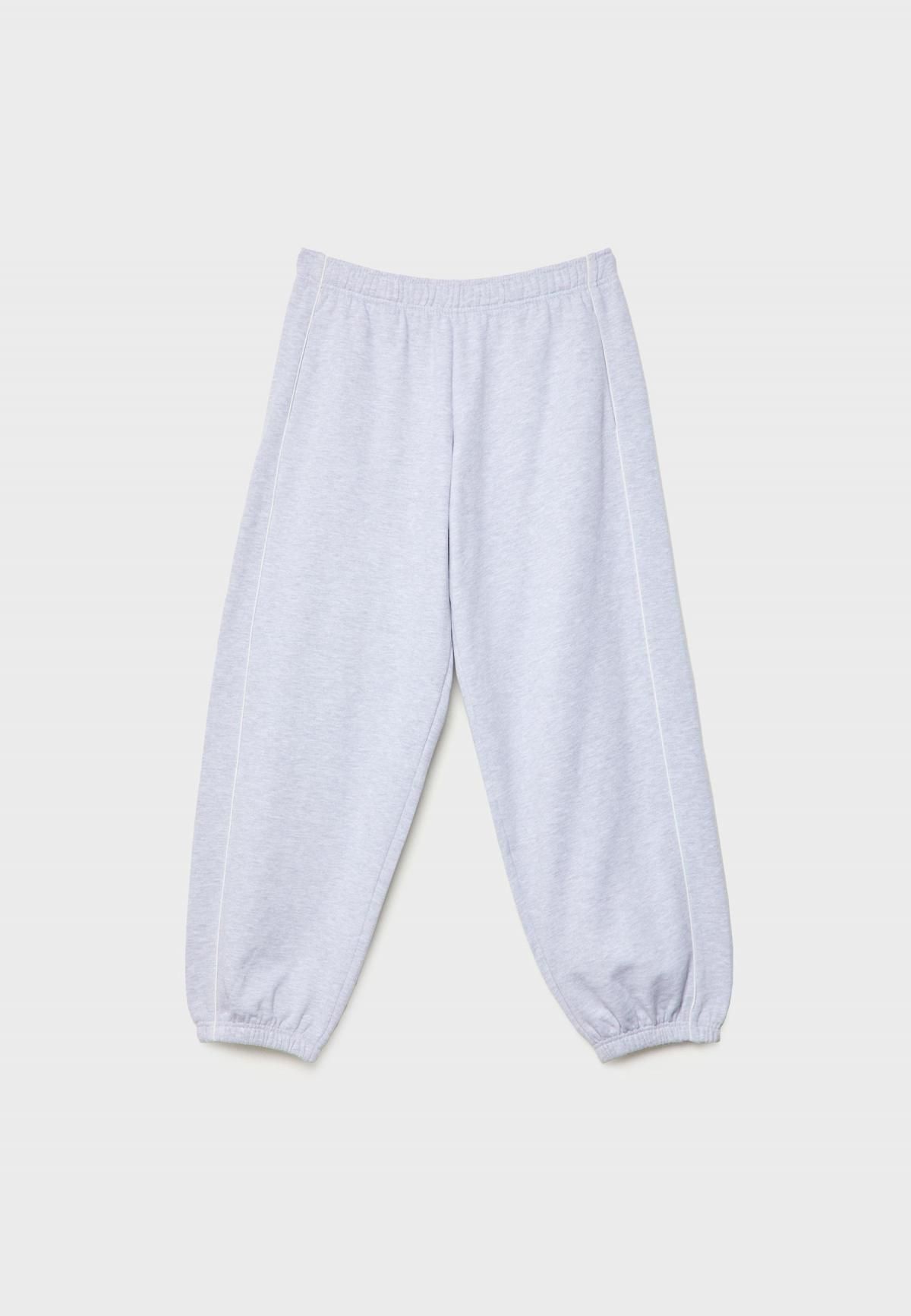 스트라디바리우스 테크니컬 라이트그레이 조거 팬츠 배색 파이핑 웨이스트 밴딩 8306/100 GREY MELANGE - 상세 이미지 2
