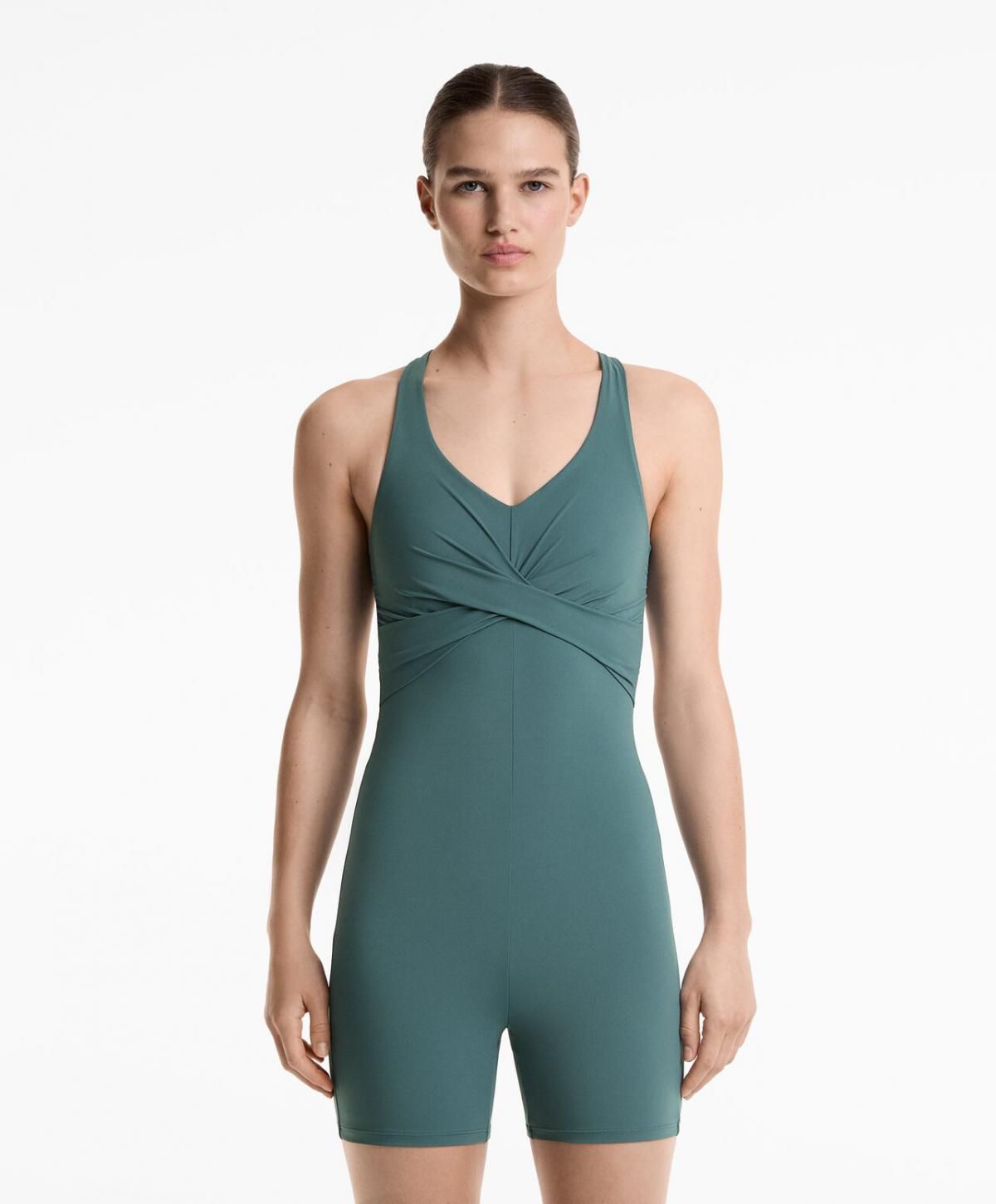 오이쇼 테크니컬 쿨터치 드레이프 숏 점프수트 3411/229 WASHEDPETROLGREEN - 상세 이미지 2