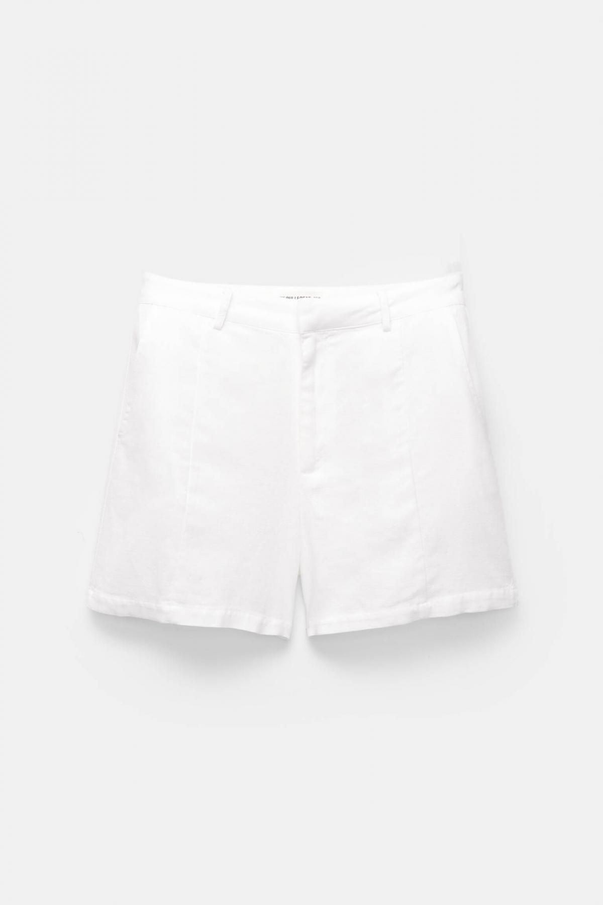 풀앤베어 린넨블렌드 내추럴 버뮤다 쇼츠 3696/305 WHITE - 상품 이미지