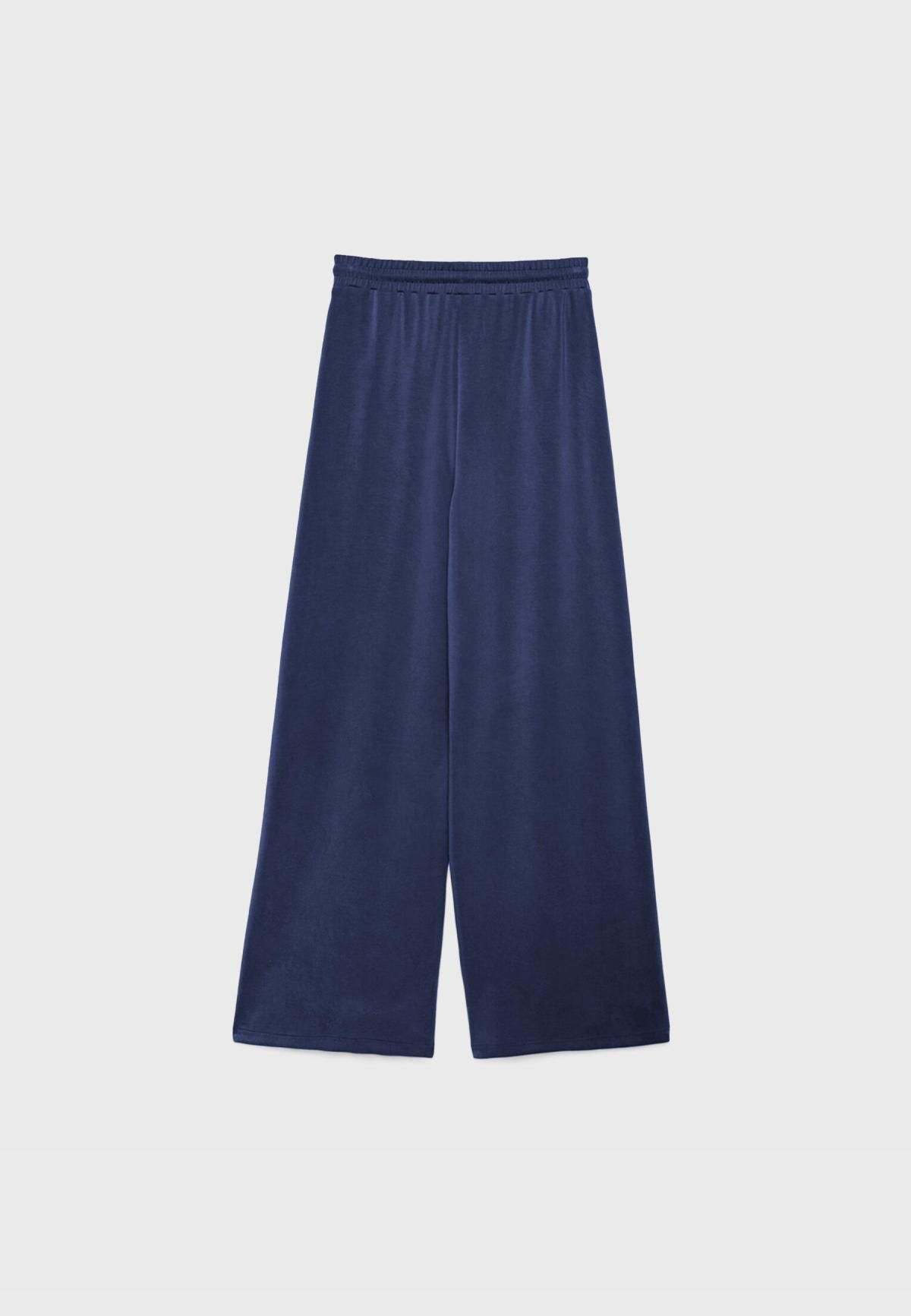 스트라디바리우스 소프트터치 모달 와이드 팔라조 팬츠 8737/276 NAVY BLUE - 상세 이미지 3