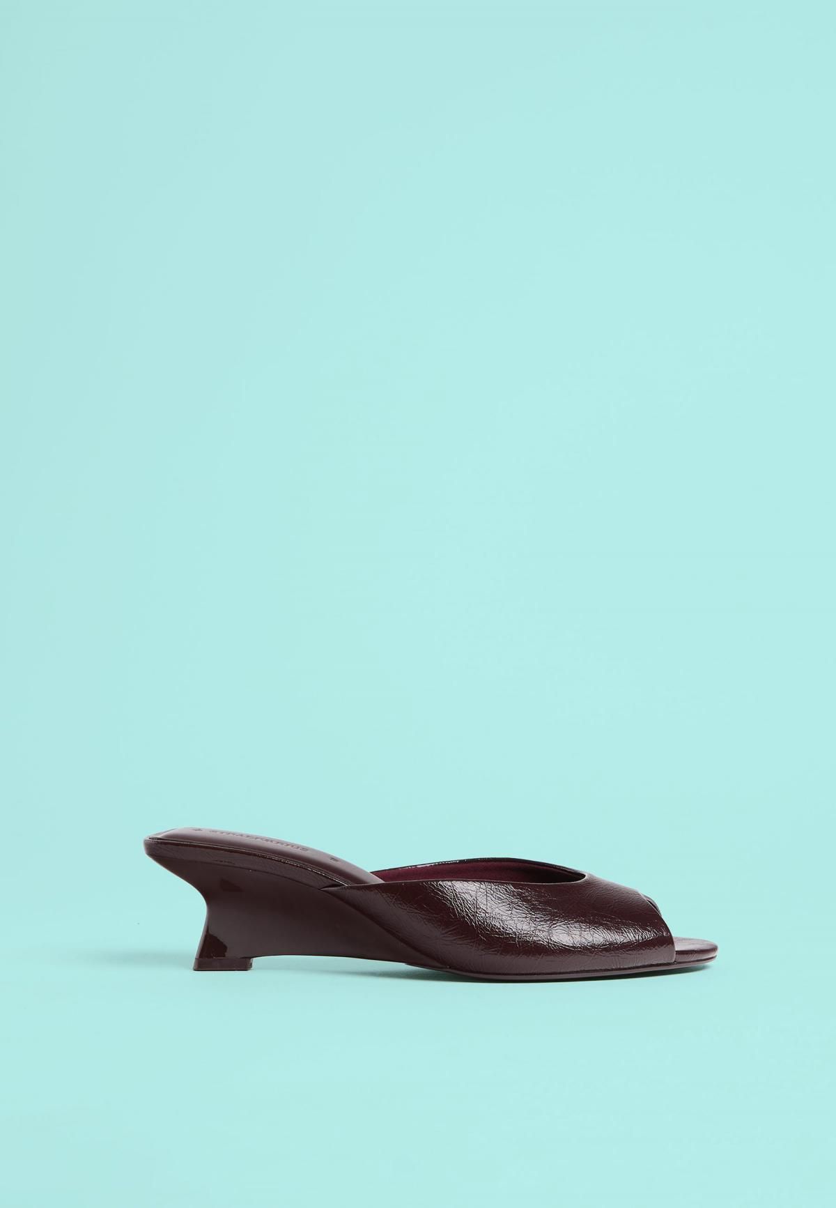 스트라디바리우스 비대칭 웨지힐 슈즈 9848/678 BURGUNDY - 상세 이미지 5