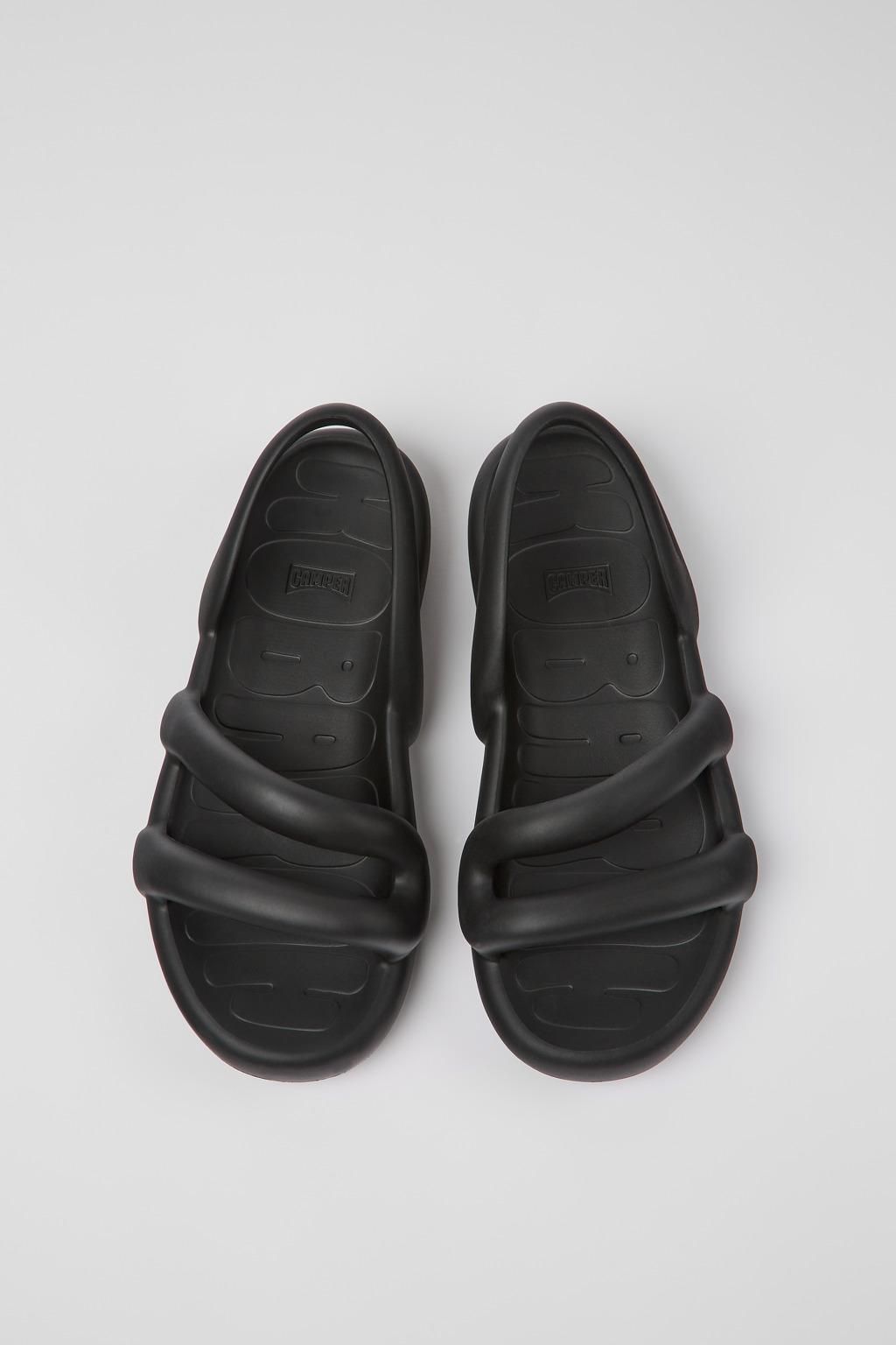 캠퍼 친환경 테크니컬 블랙 스트랩 샌들 Kobarah Flat K201636-001 BLACK - 상세 이미지 4