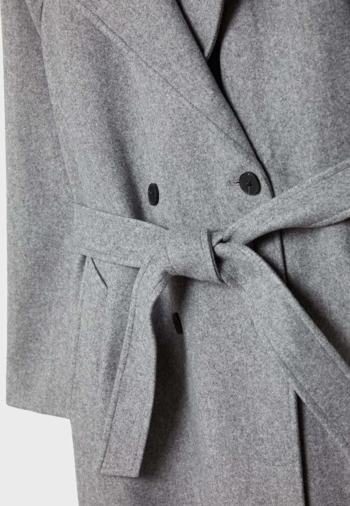 스트라디바리우스 소프트터치 클래식 더블 트렌치코트 라이트그레이 5818/185 GREY MELANGE - 상세 이미지 3
