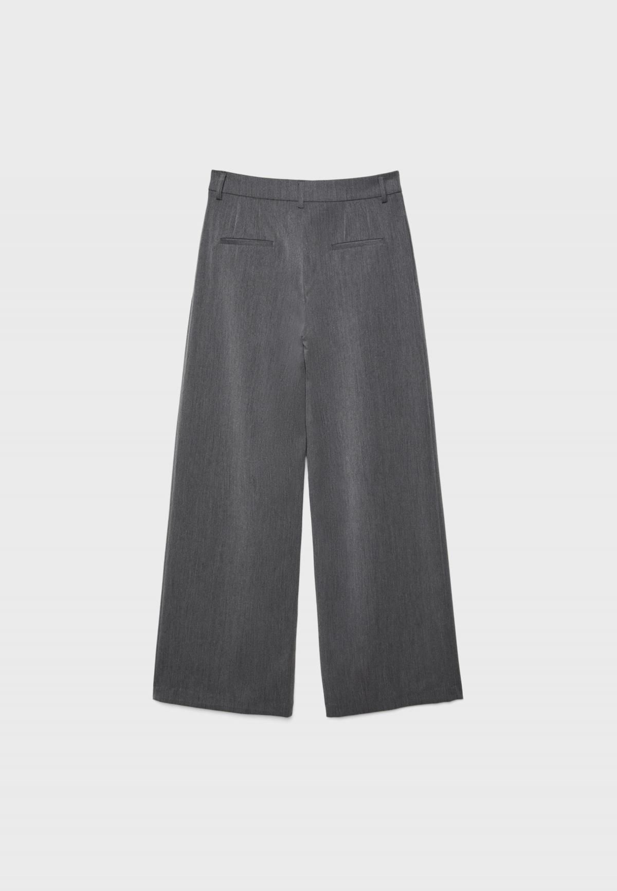 스트라디바리우스 테크니컬 와이드핏 미드웨이스트 슬랙스 팬츠 8266/300 DARK GREY - 상세 이미지 3