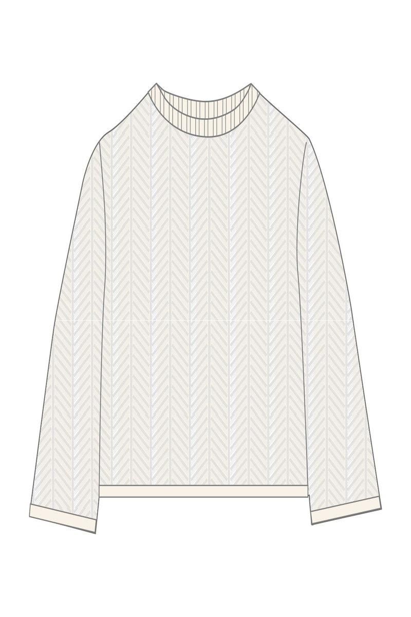 타이니코튼 라운드넥 니트 JERSEY CHLOE CALADO SS25-787104 ONE COLOR - 상세 이미지 3