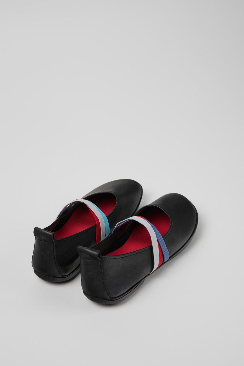캠퍼 친환경 레더 미스매치 발레리나 플랫 K201665-006 BLACK - 상세 이미지 3