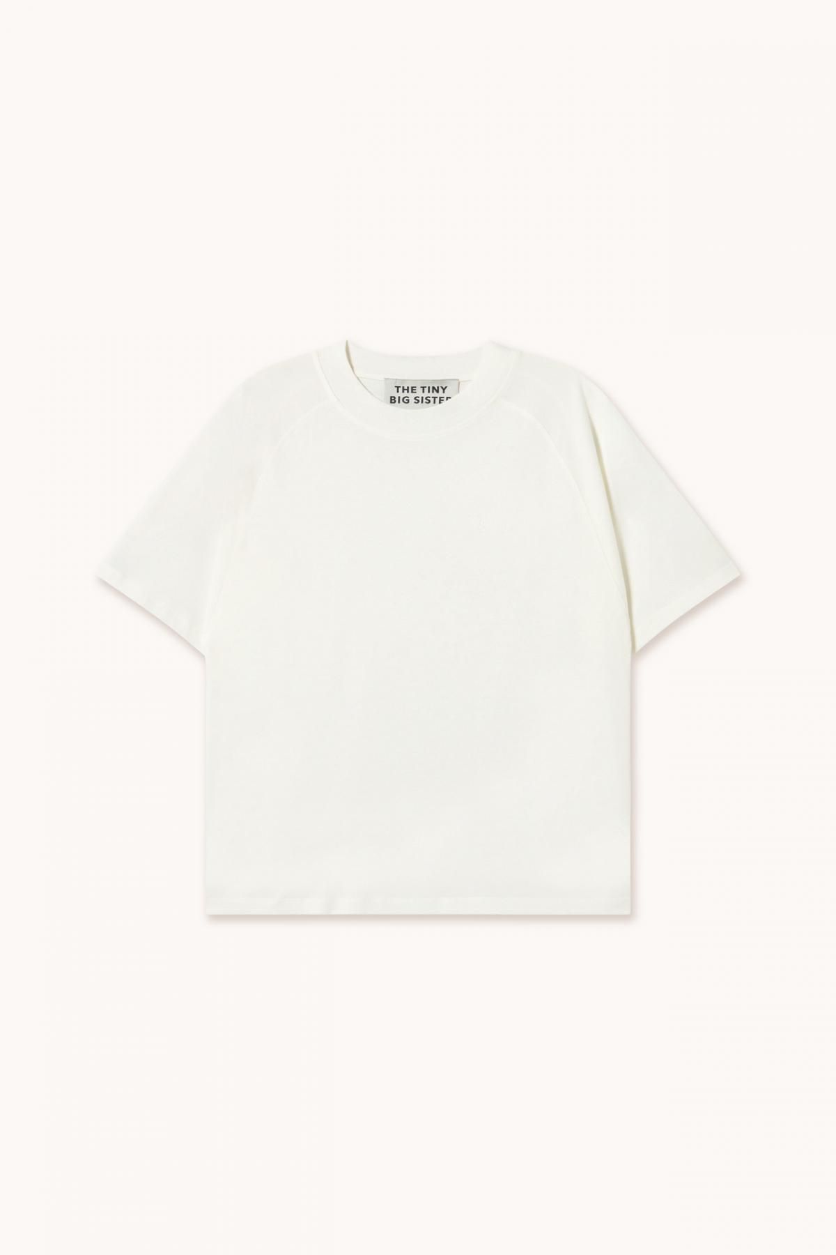 타이니코튼 베이직 화이트 반팔 티셔츠 SS25-726104 BLANCO - 상품 이미지