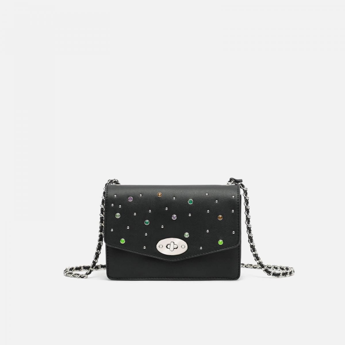 미사코 파티 멀티컬러 스터드 체인 크로스백 GICI-4600019002017 BLACK - 상세 이미지 3