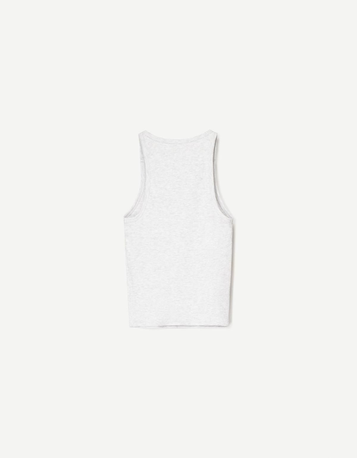 버쉬카 슬리브리스 골지 티셔츠 2338/152 GREY - 상세 이미지 2