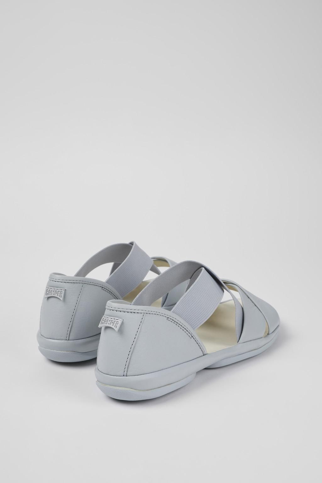 캠퍼 크로스 스트랩 가죽 샌들 Right K201367-007 GREY - 상세 이미지 3