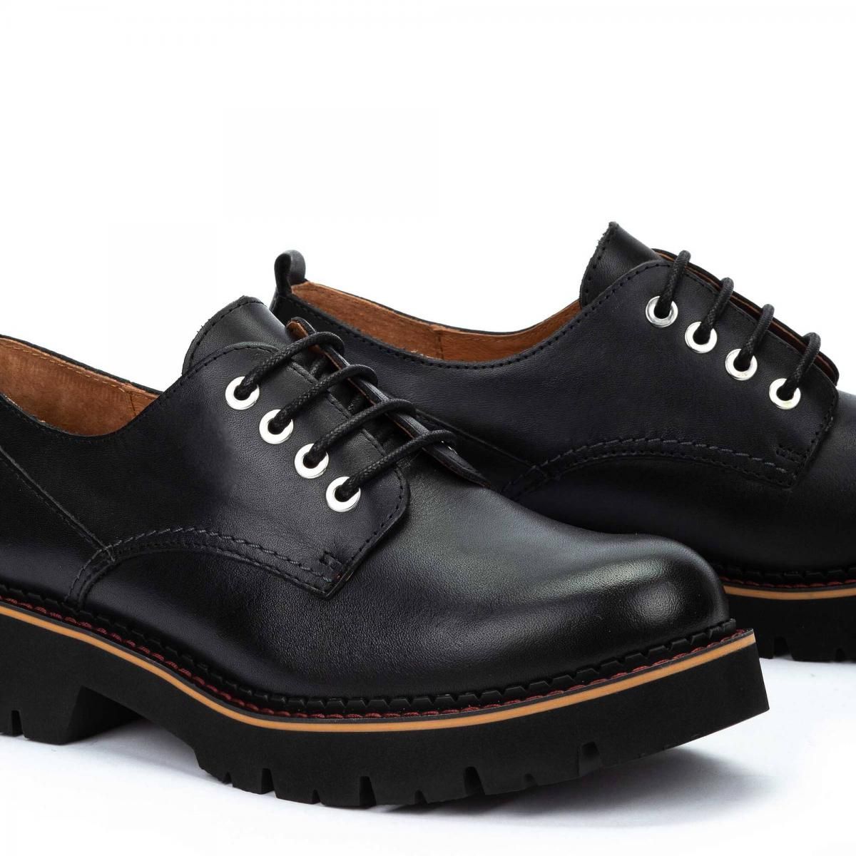 피콜리노스 프리미엄 소프트레더 베이직 더비슈즈 VICAR W6S-4991 BLACK - 상세 이미지 3