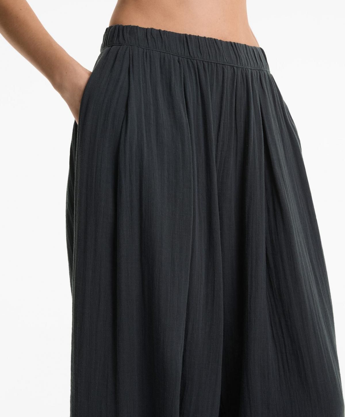 오이쇼 코튼 와이드 벌룬 팬츠 3371/873 STEEL - 상세 이미지 5