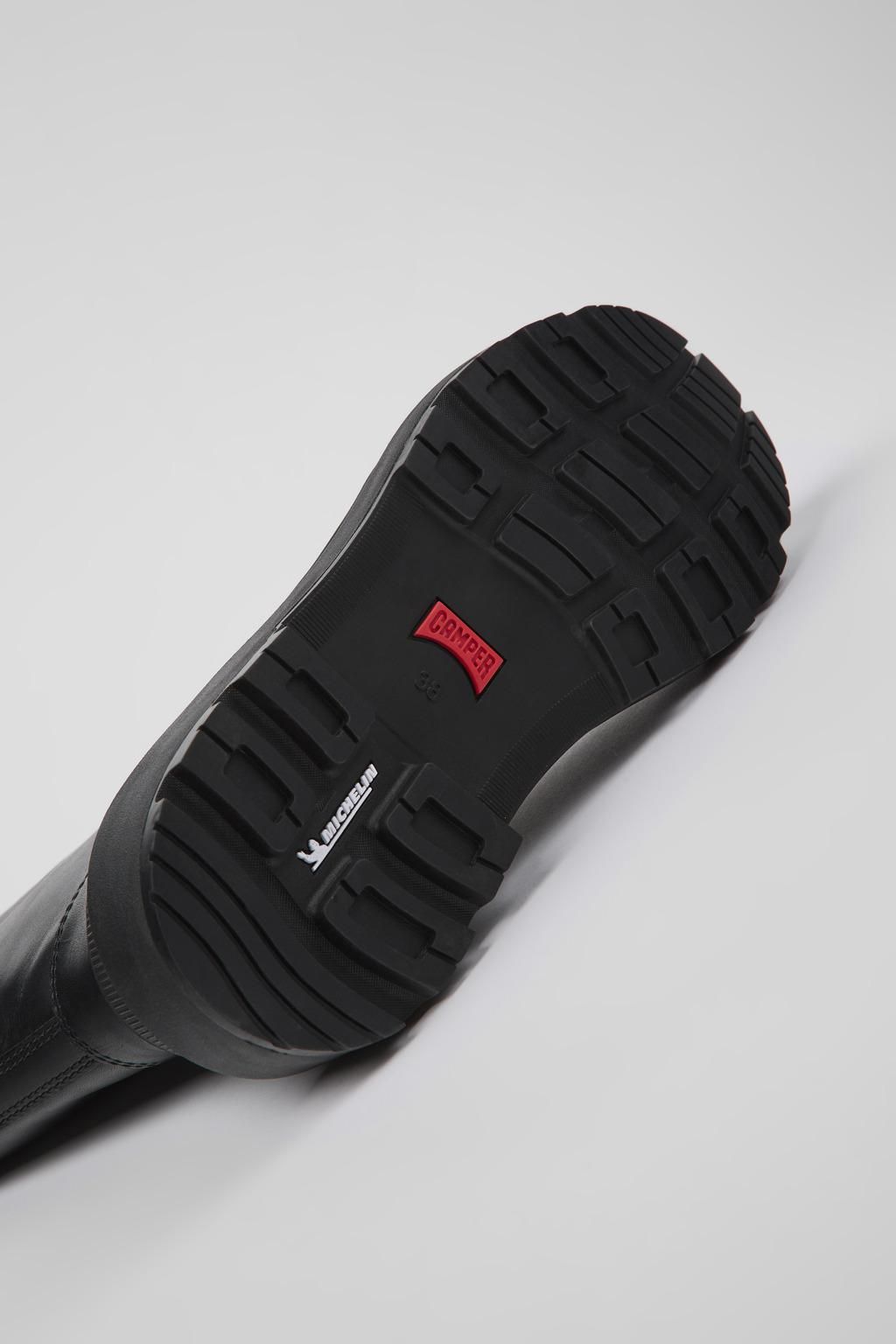 캠퍼 프리미엄 블랙 레더 테크니컬 미드부츠 Brutus Trek K400719-001 BLACK - 상세 이미지 5