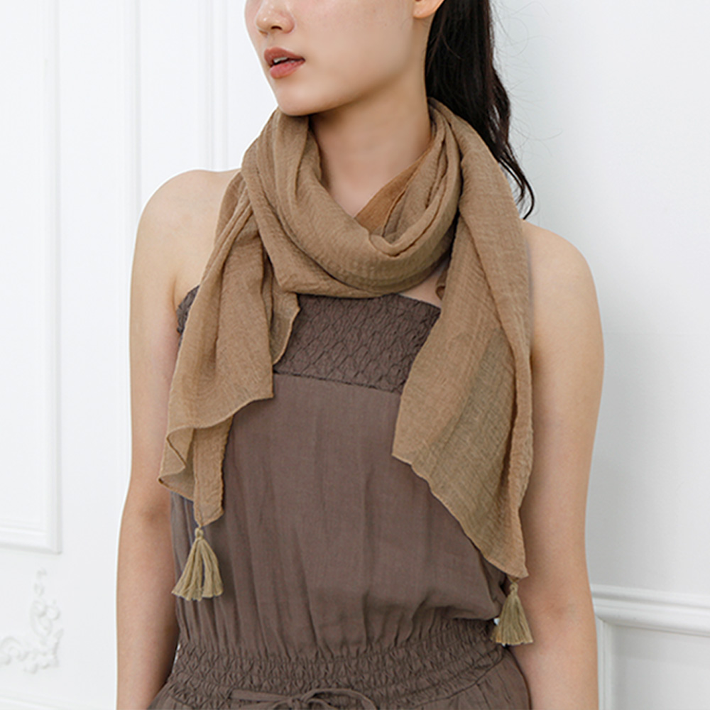 시스루 여자 롱쁘띠 숄스카프 브리즈 간절기 숏머플러 봄여름가을겨울 데일리 오피스 리조트룩