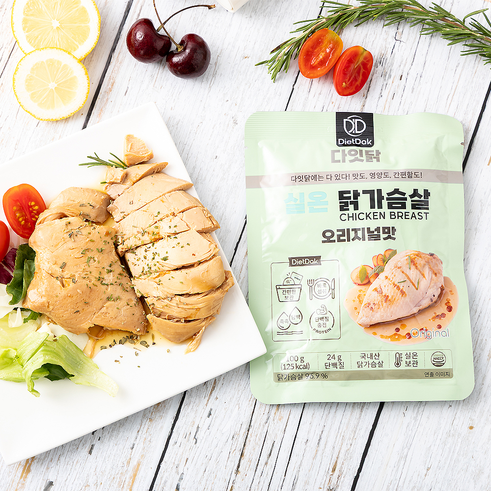 다잇닭 실온 닭가슴살 오리지널맛, 100g, 60개 - 상세 이미지 4