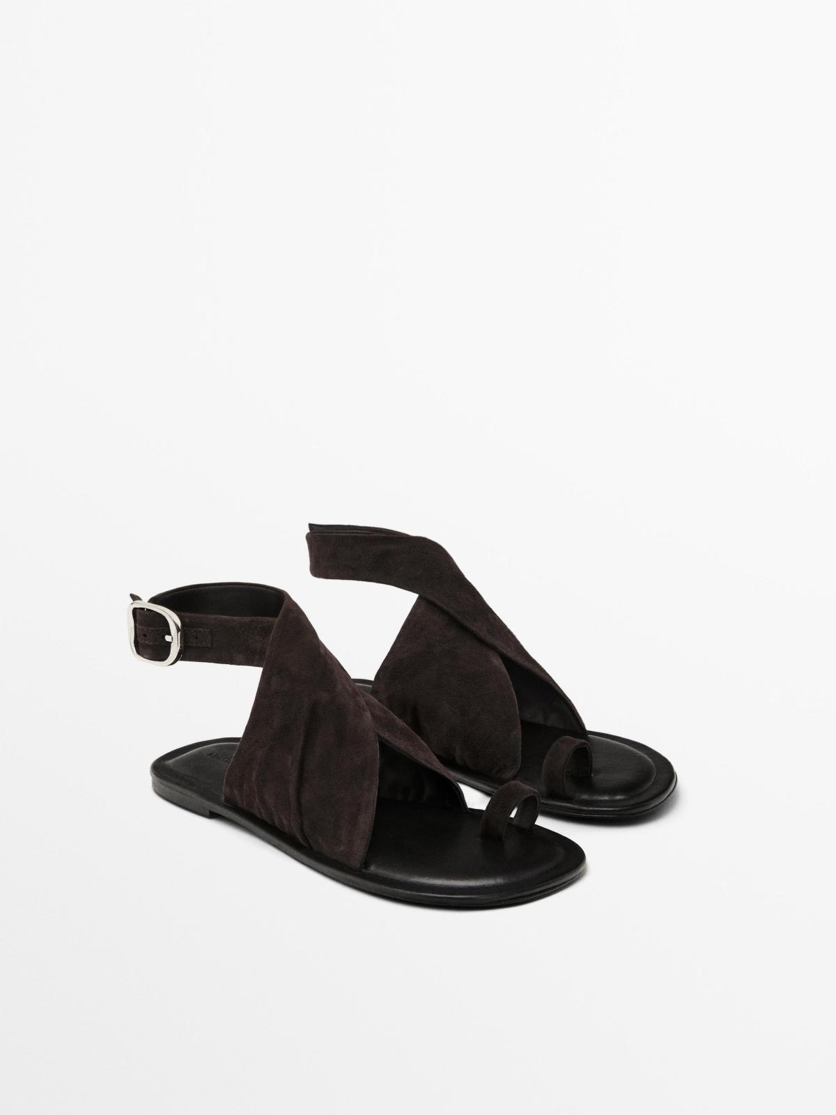 마시모두띠 테크니컬 스웨이드 스트랩 샌들 1742/550 BROWN - 상세 이미지 2
