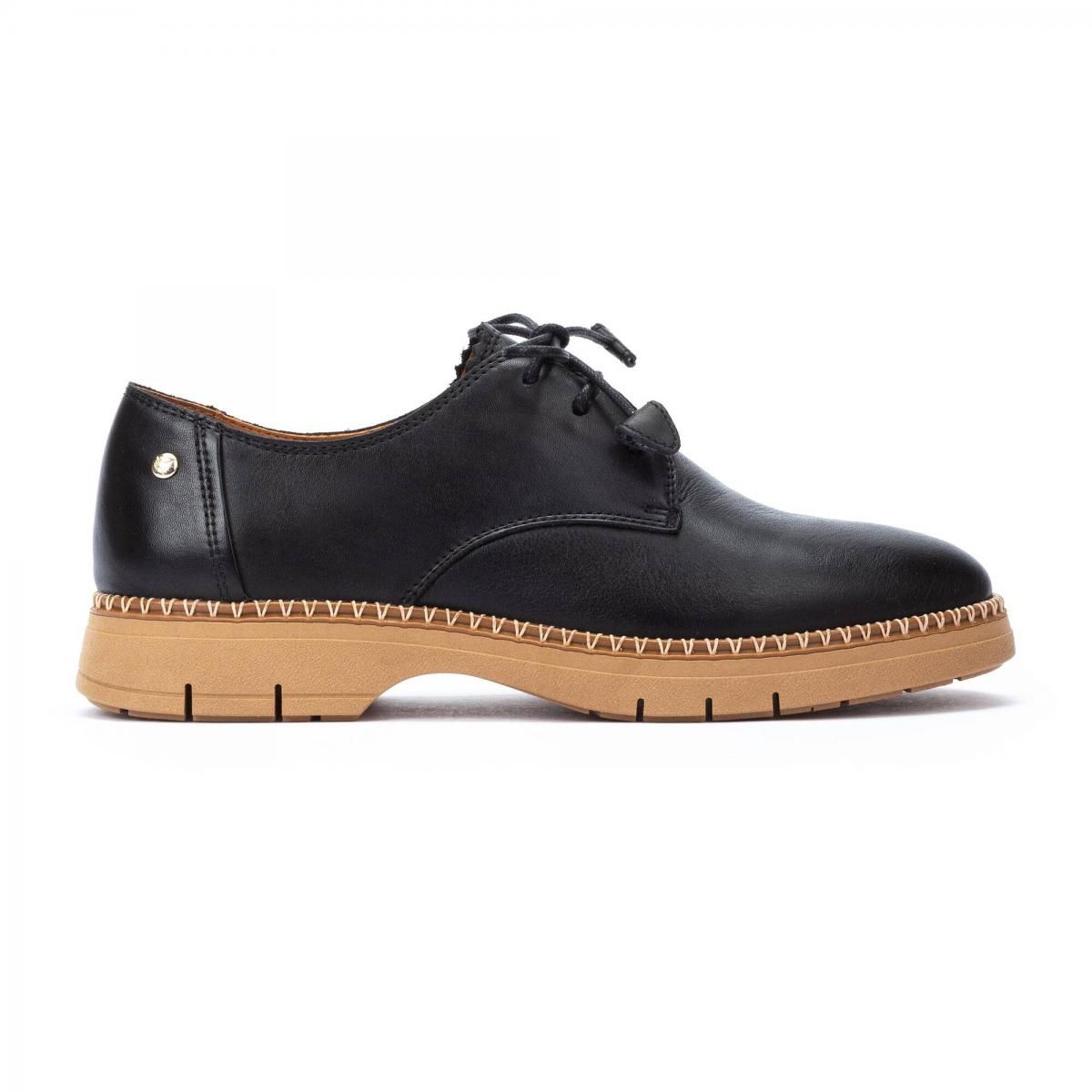 피콜리노스 프리미엄 레이스업 컴포트 로우힐 HENARES W1A-4857 BLACK - 상품 이미지
