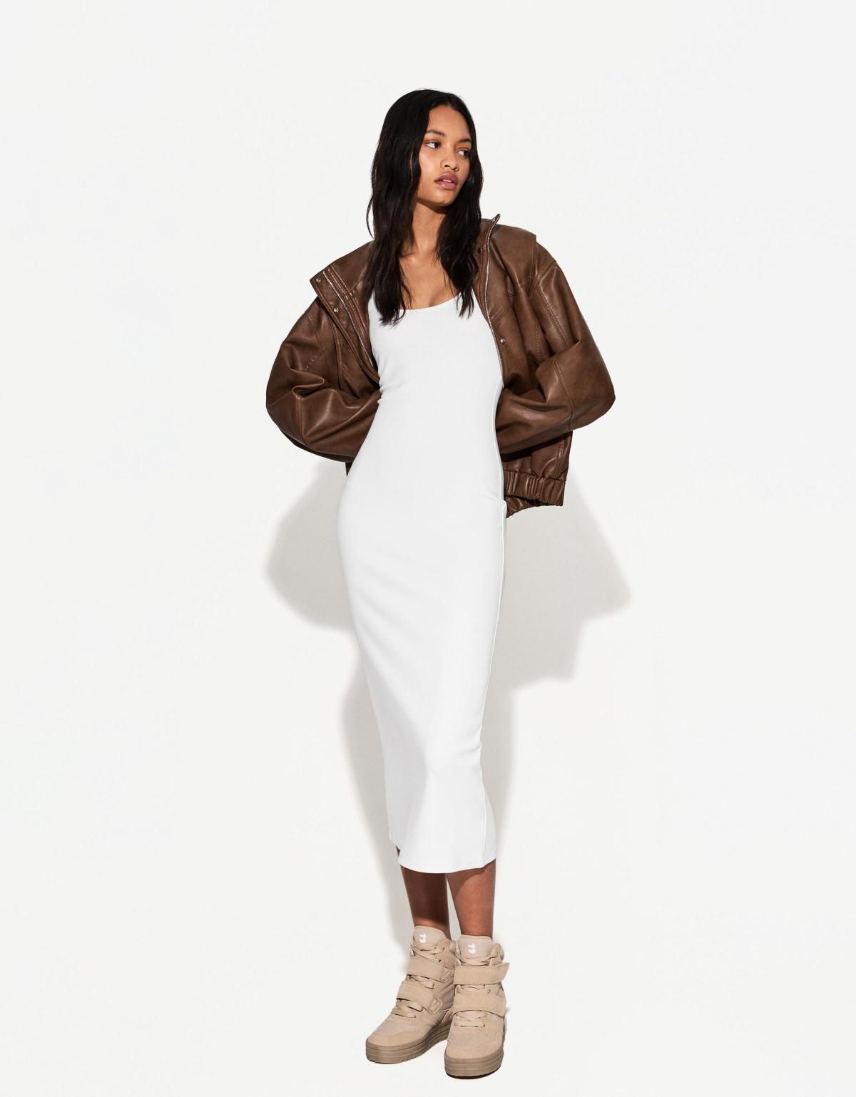 버쉬카 스트래피 미디 원피스 0542/205 OFF WHITE - 상세 이미지 2