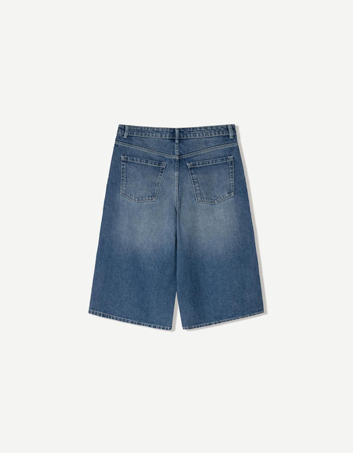 버쉬카 배기 데님 버뮤다 쇼츠 3194/180 BLUE - 상세 이미지 2