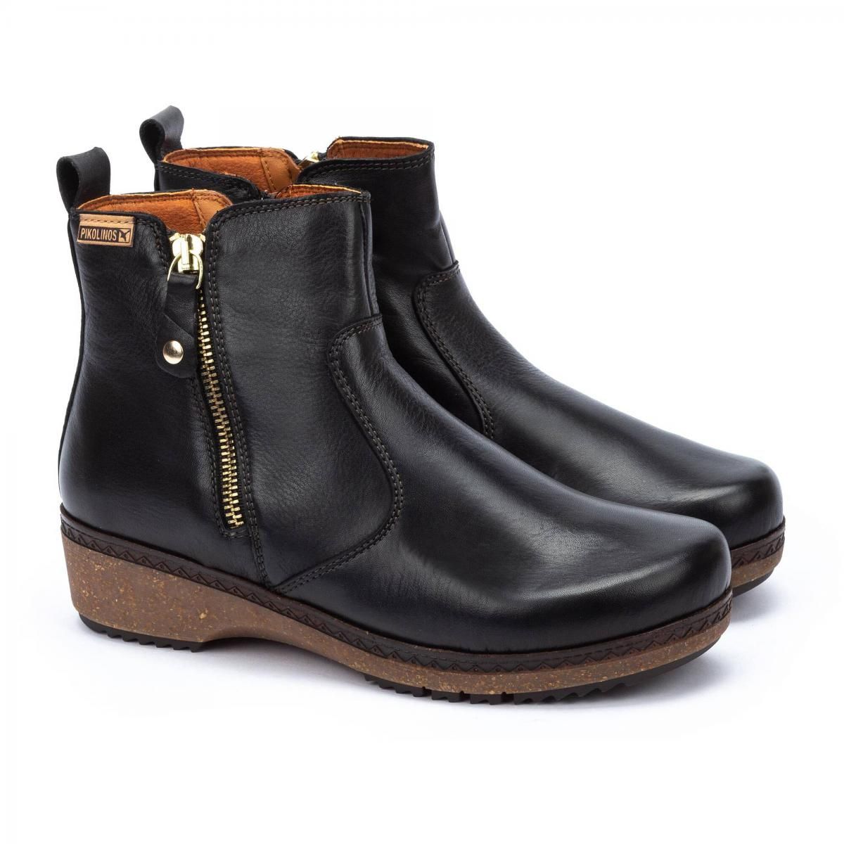 피콜리노스 컴포트 집업 앵클부츠 GRANADA W0W-8988 BLACK - 상세 이미지 2