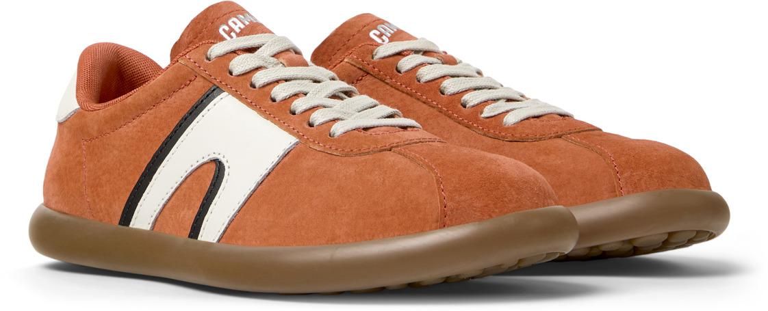 캠퍼 레트로 스웨이드 로우탑 스니커즈 Pelotas Soller K201608-020 ORANGE - 상세 이미지 2