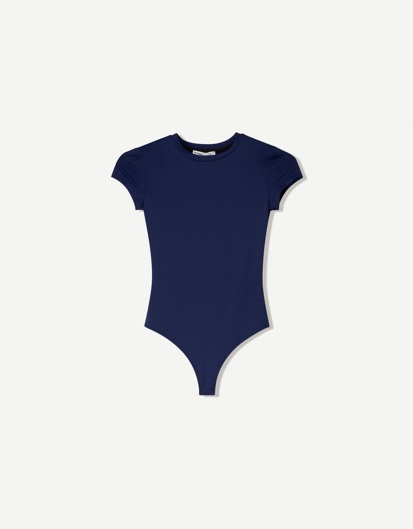 버쉬카 베이직 네이비 반팔 바디수트 3981/777 NAVY - 메인 이미지