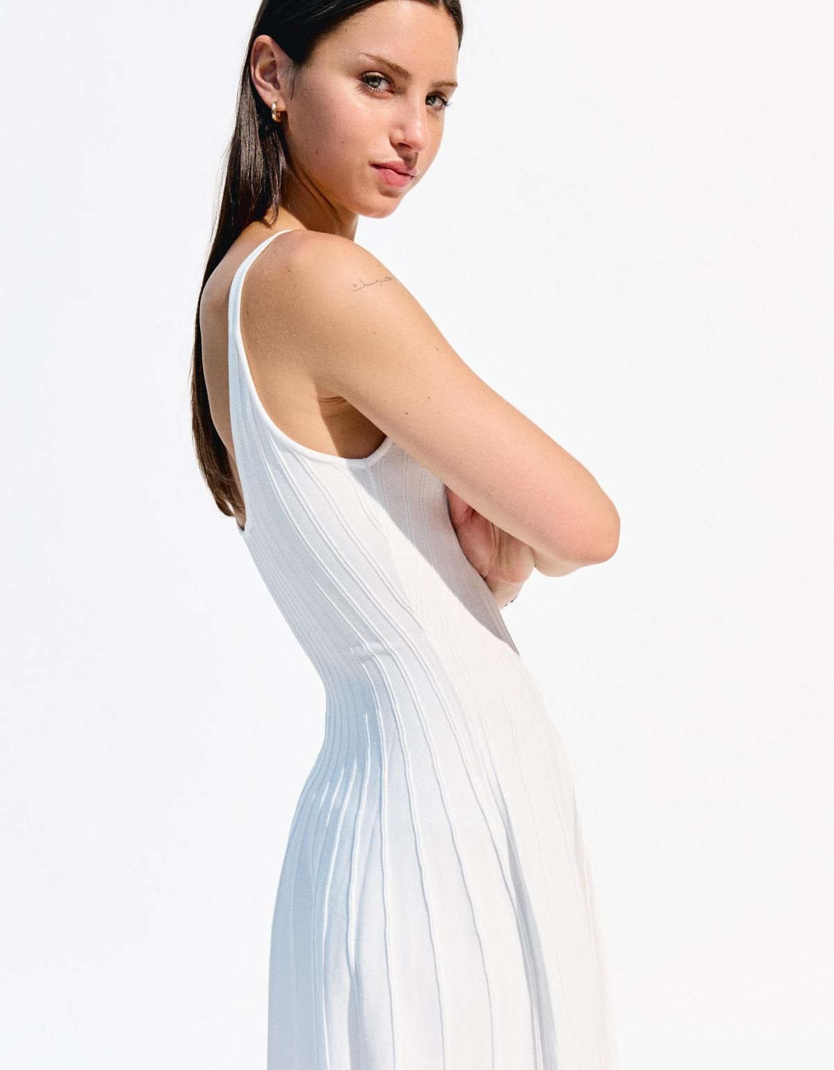 버쉬카 스트래피 미니 원피스 0655/663 WHITE - 상세 이미지 3