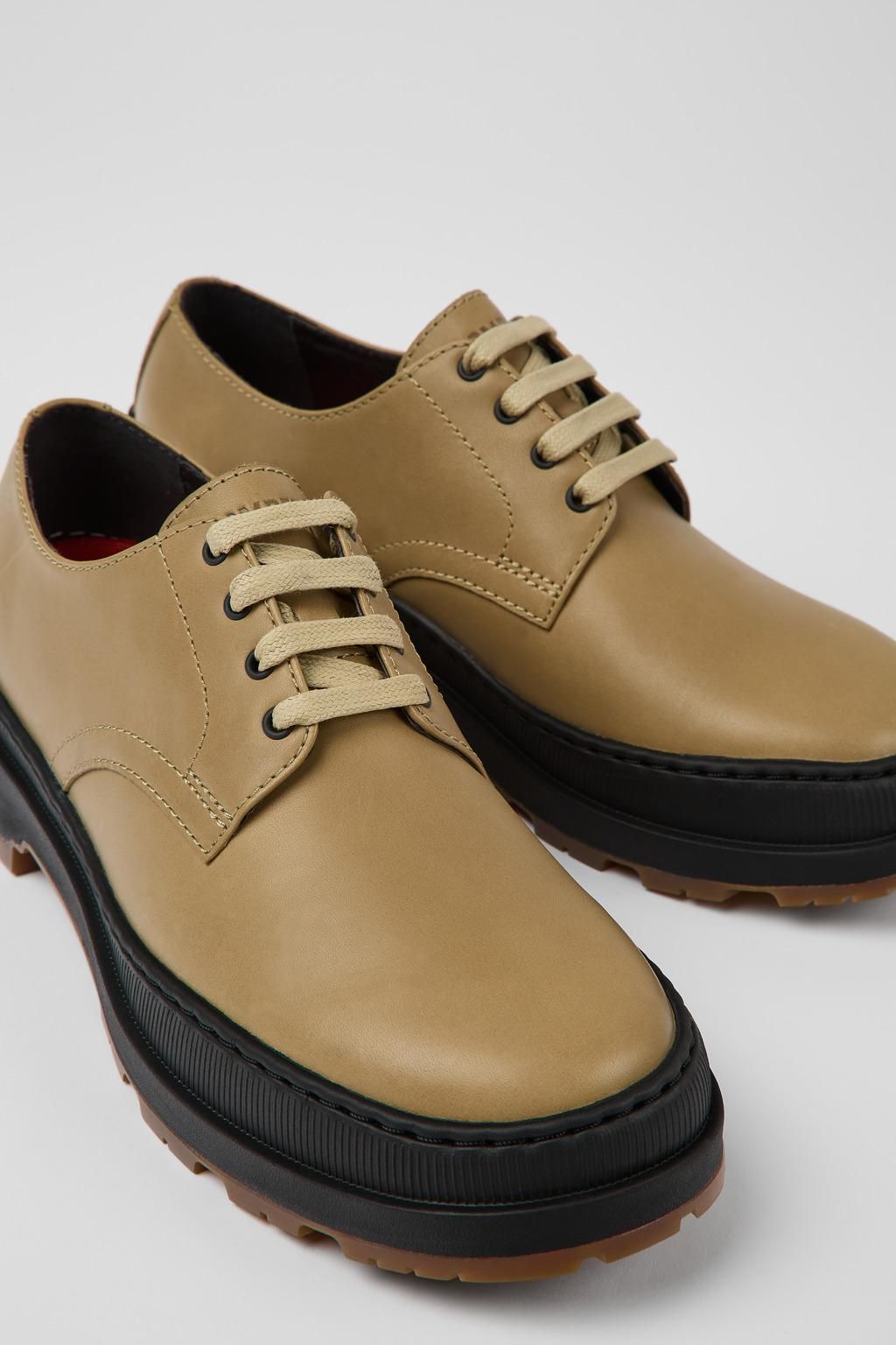 캠퍼 베이지 레더 슈즈 Brutus Trek K201436-003 BEIGE - 상세 이미지 2