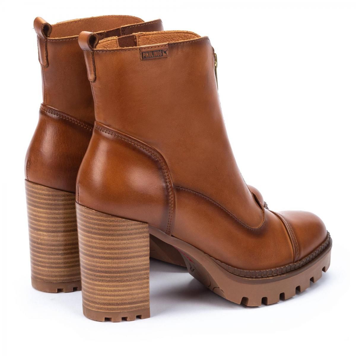 피콜리노스 청키힐 웨지솔 앵클부츠 CERVERA W1J-8829 BRANDY - 상세 이미지 4