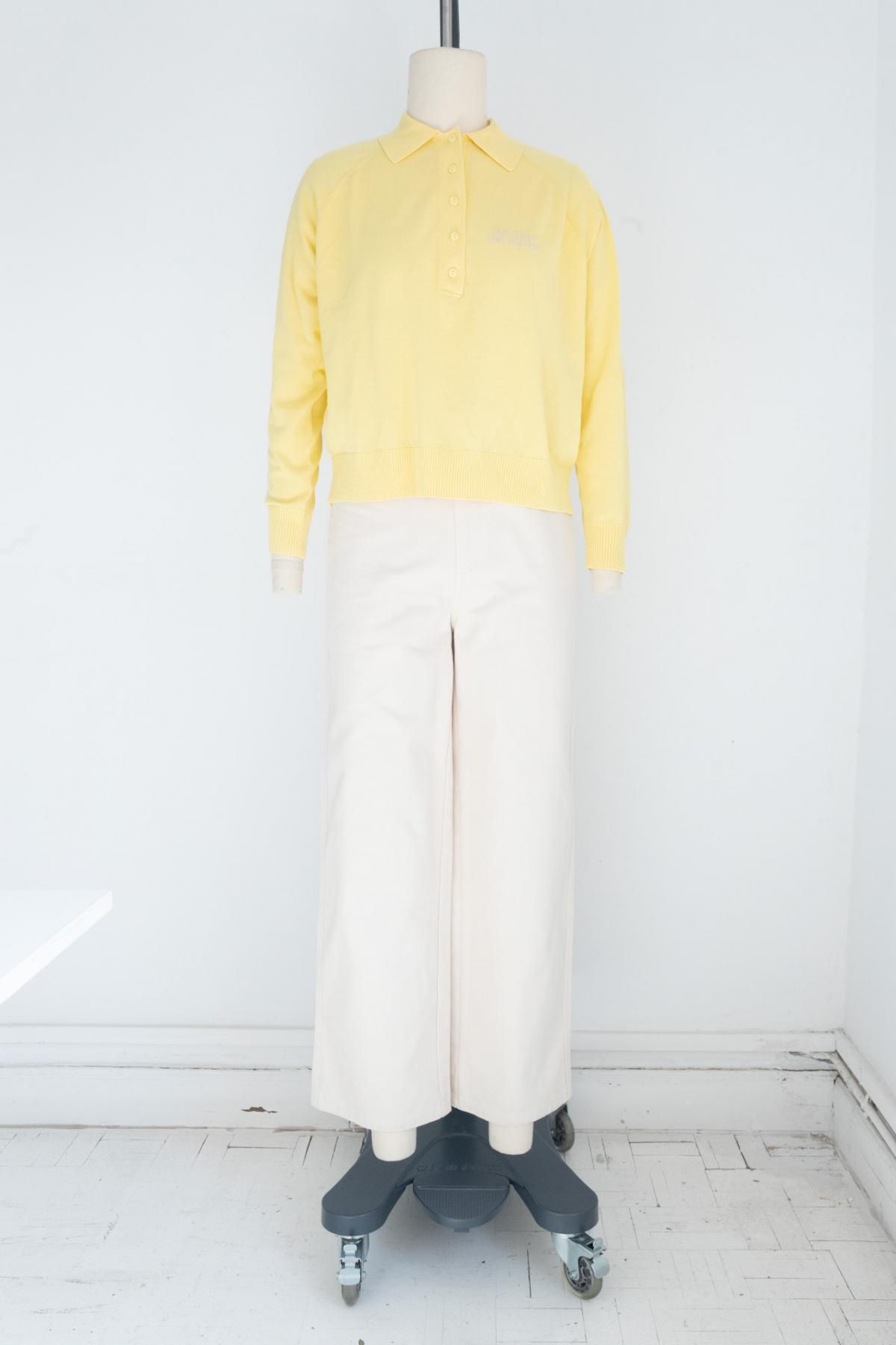 타이니코튼 미니멀 크롭카라니트 JERSEY FRANK SS25-776R19 ONE COLOR - 상세 이미지 5