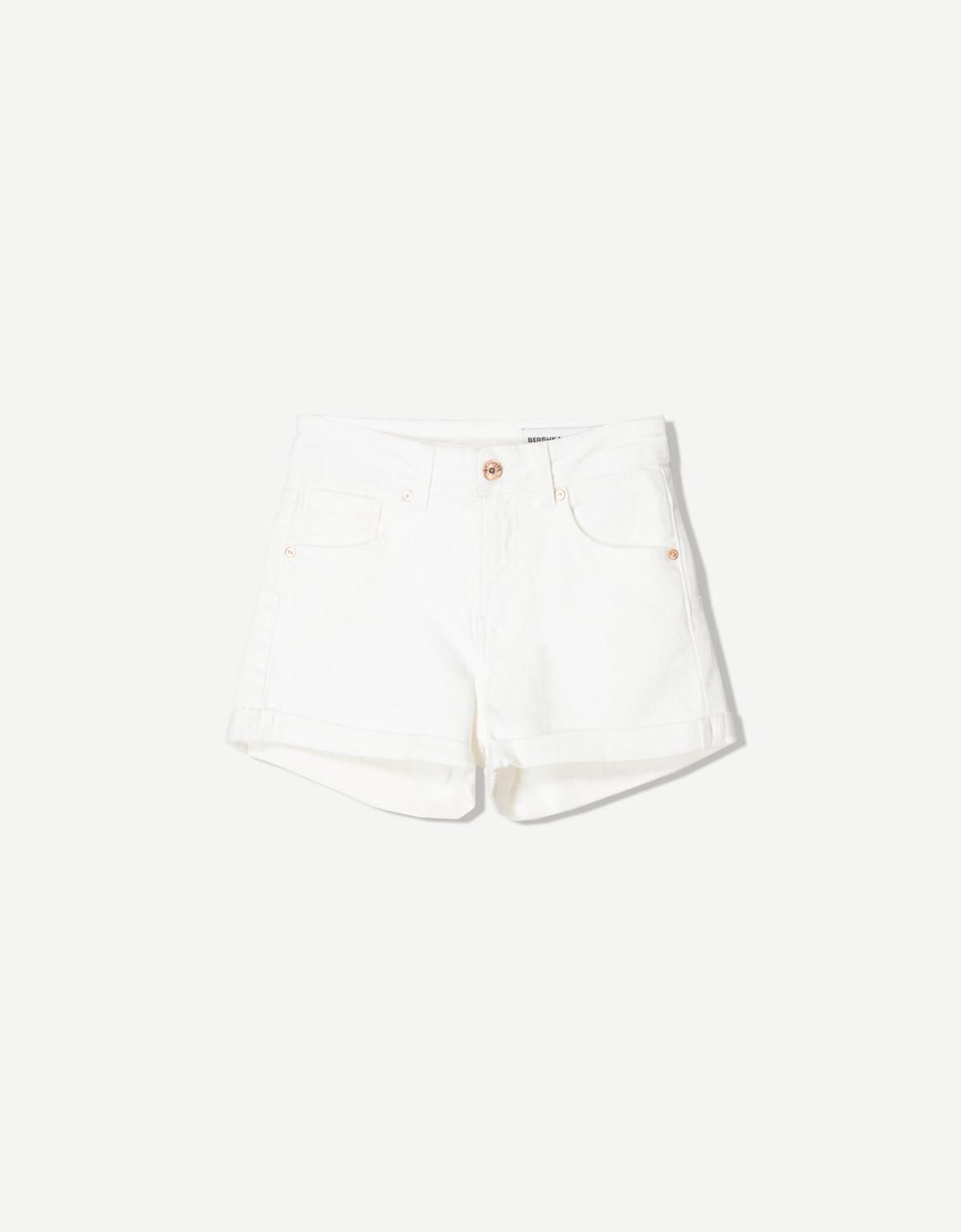 버쉬카 롤업 데님 쇼츠 3315/089 WHITE - 상품 이미지