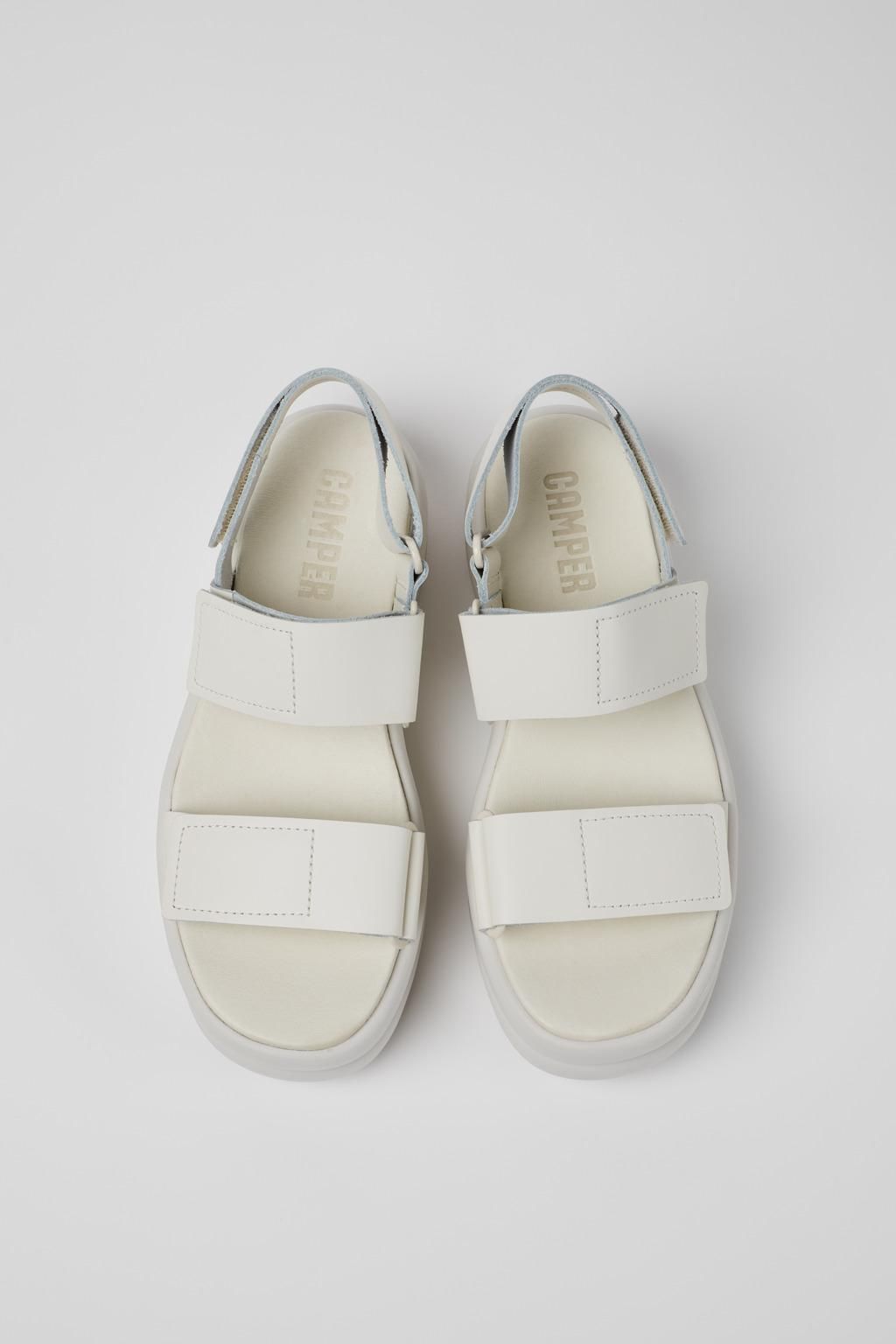 캠퍼 플랫폼 화이트 스트랩샌들 Pelotas Flota Up K201728-001 WHITE - 상세 이미지 4