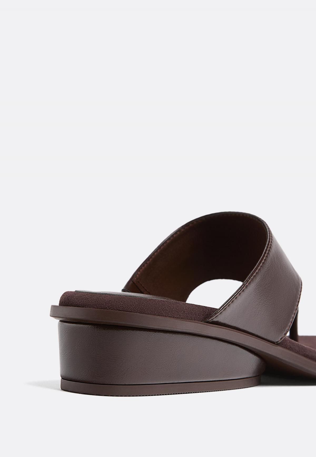 스트라디바리우스 모던 브라운 3cm 웨지 샌들 9799/678 BROWN - 상세 이미지 3