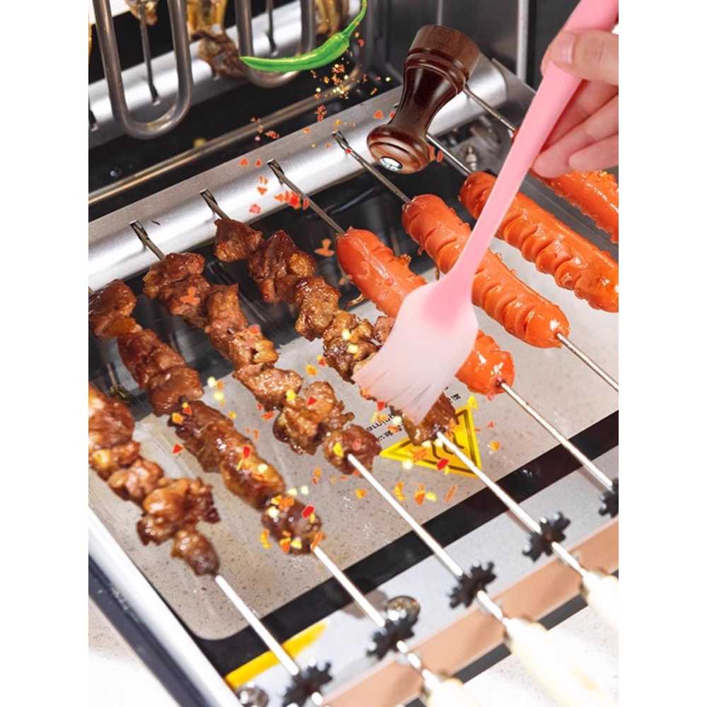 자동 꼬치 구이 기계 업소용 전기 회전 바비큐 로스터 기본(브러쉬1+꼬치16) - 상세 이미지 2