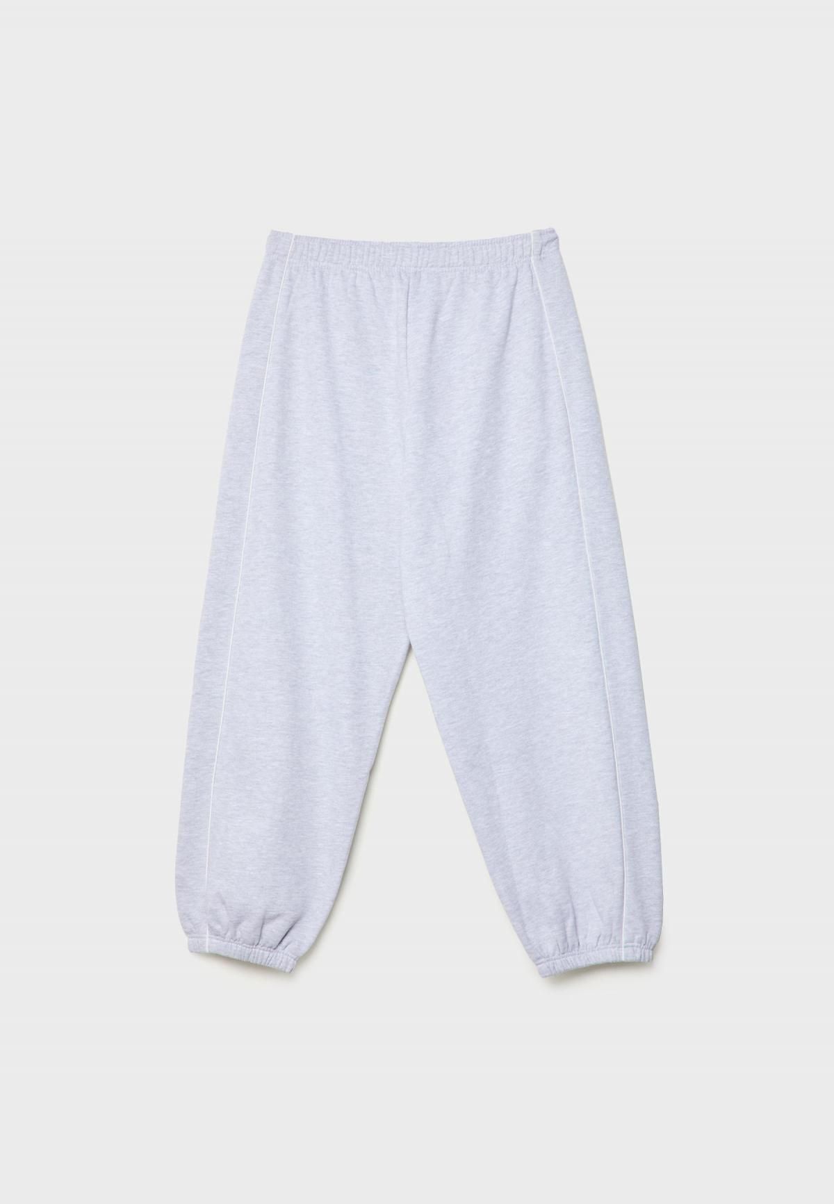 스트라디바리우스 테크니컬 라이트그레이 조거 팬츠 배색 파이핑 웨이스트 밴딩 8306/100 GREY MELANGE - 상세 이미지 3