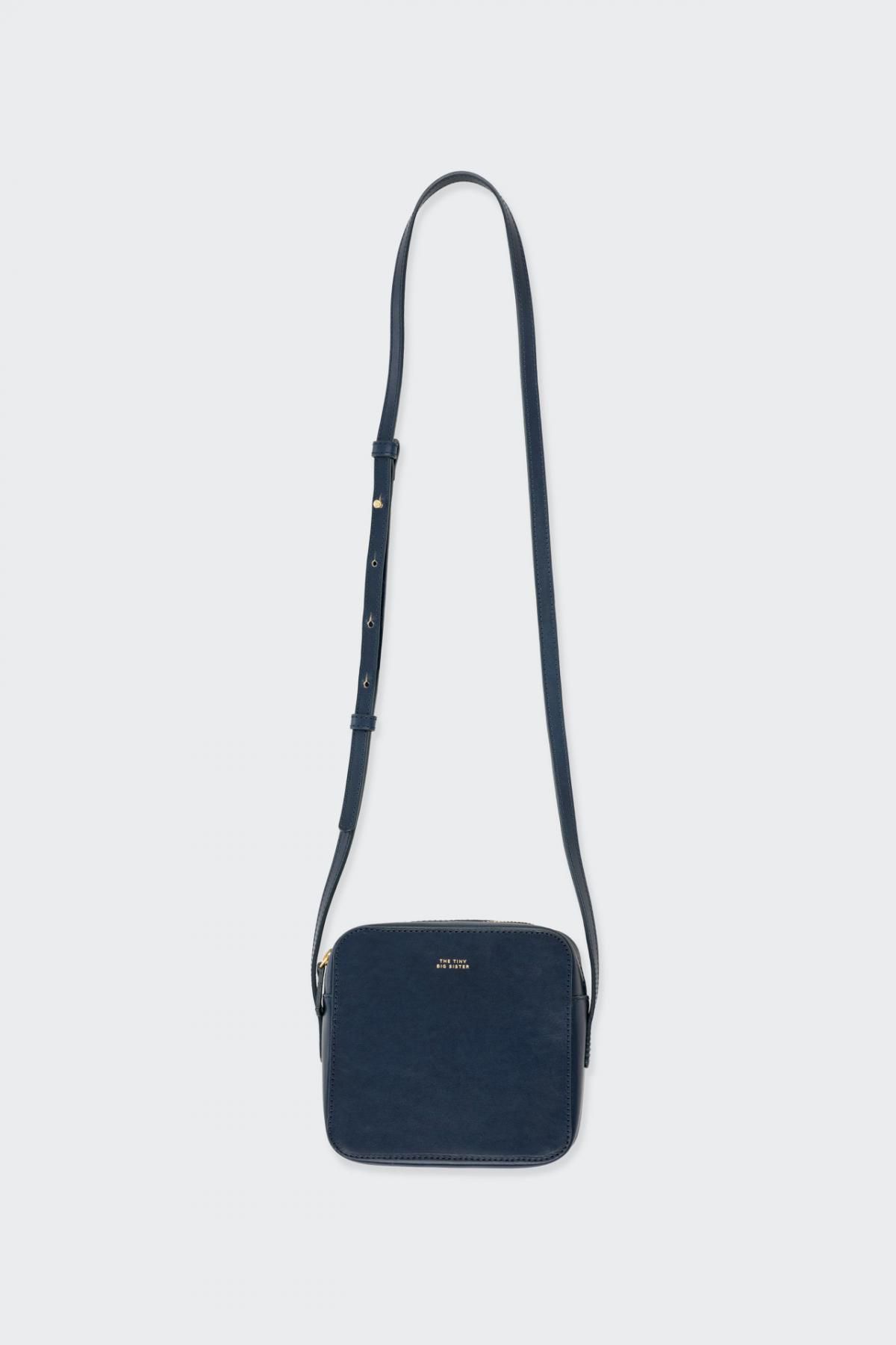 타이니코튼 스퀘어 레더 미니멀 크로스백 Bolso Cuadrado Piel Vini TTBS-027107 NAVY - 상세 이미지 2