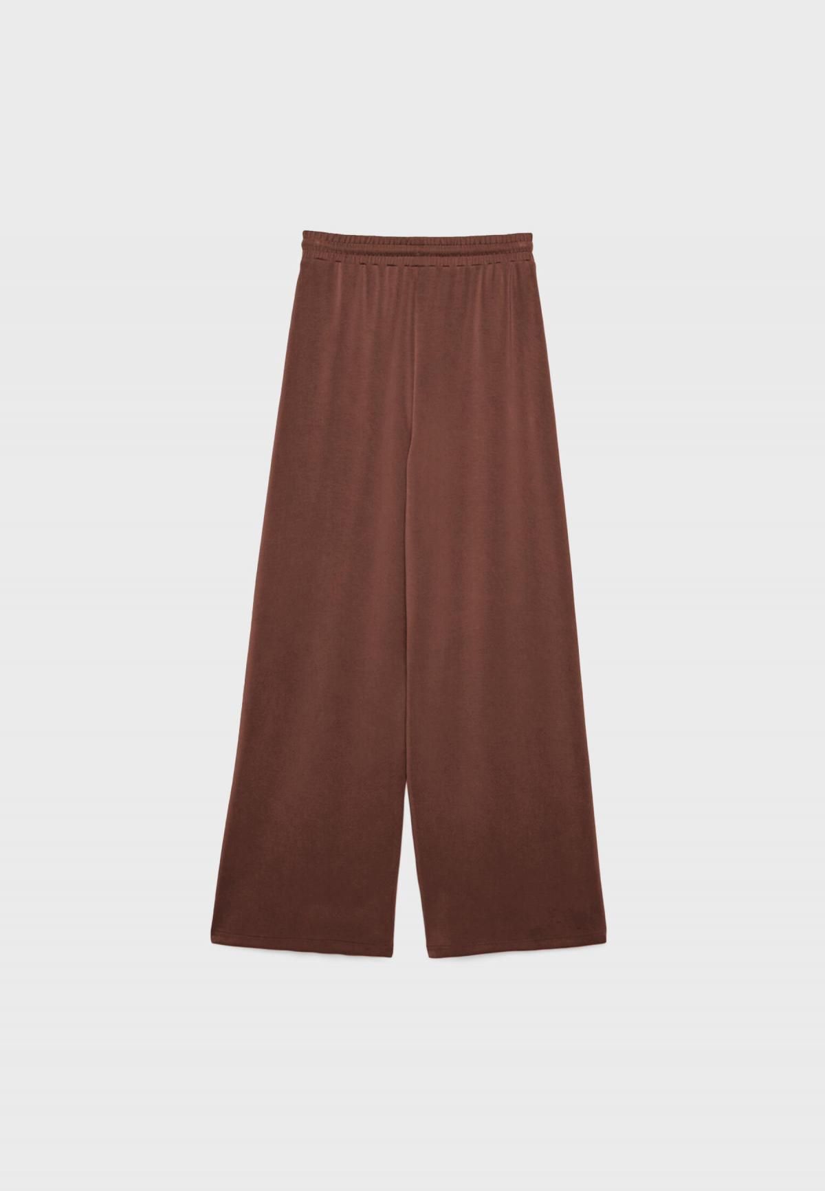 스트라디바리우스 소프트터치 모달 와이드 팔라조 팬츠 8737/276 BROWN - 상세 이미지 2